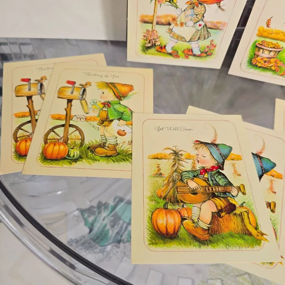 Vintage Anneliese Little Helpers Little Children Greeting Cards w/Env Unused